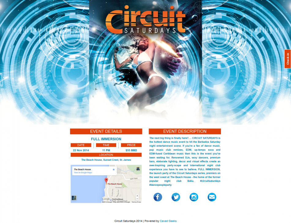 Circuit Saturdays Splash Page